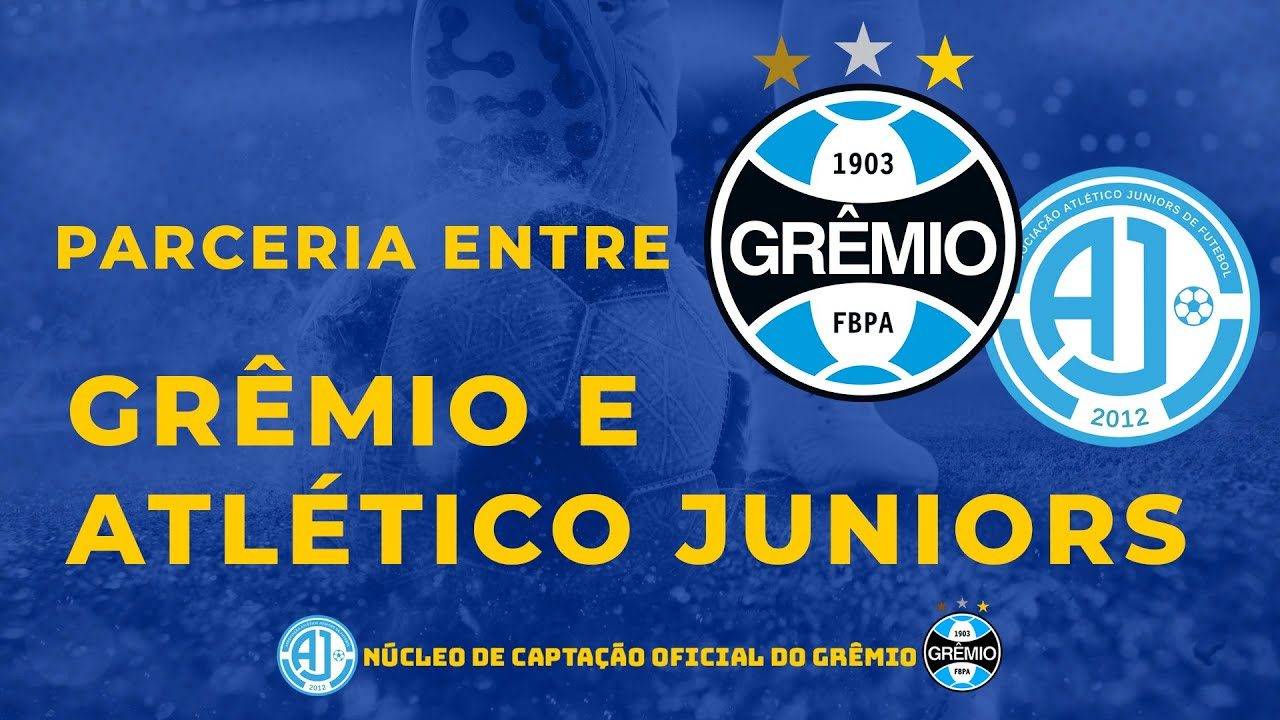 Capa do vídeo sobre a parceria entre o Grêmio e o Atlético Juniors